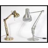A pair of vintage retro anglepoise desk lamps with