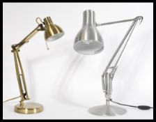 A pair of vintage retro anglepoise desk lamps with