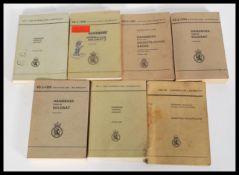 Military Books; a set of 7x Dutch 1970's / 1980's