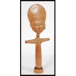 A fine African tribal carved wood Akua'Ba fertilit