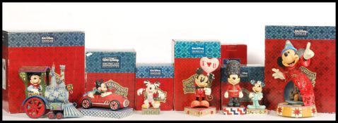 A selection of Disney Showcase Mickey Mouse related figurines to include, a 'Sorcerers Apprentice'