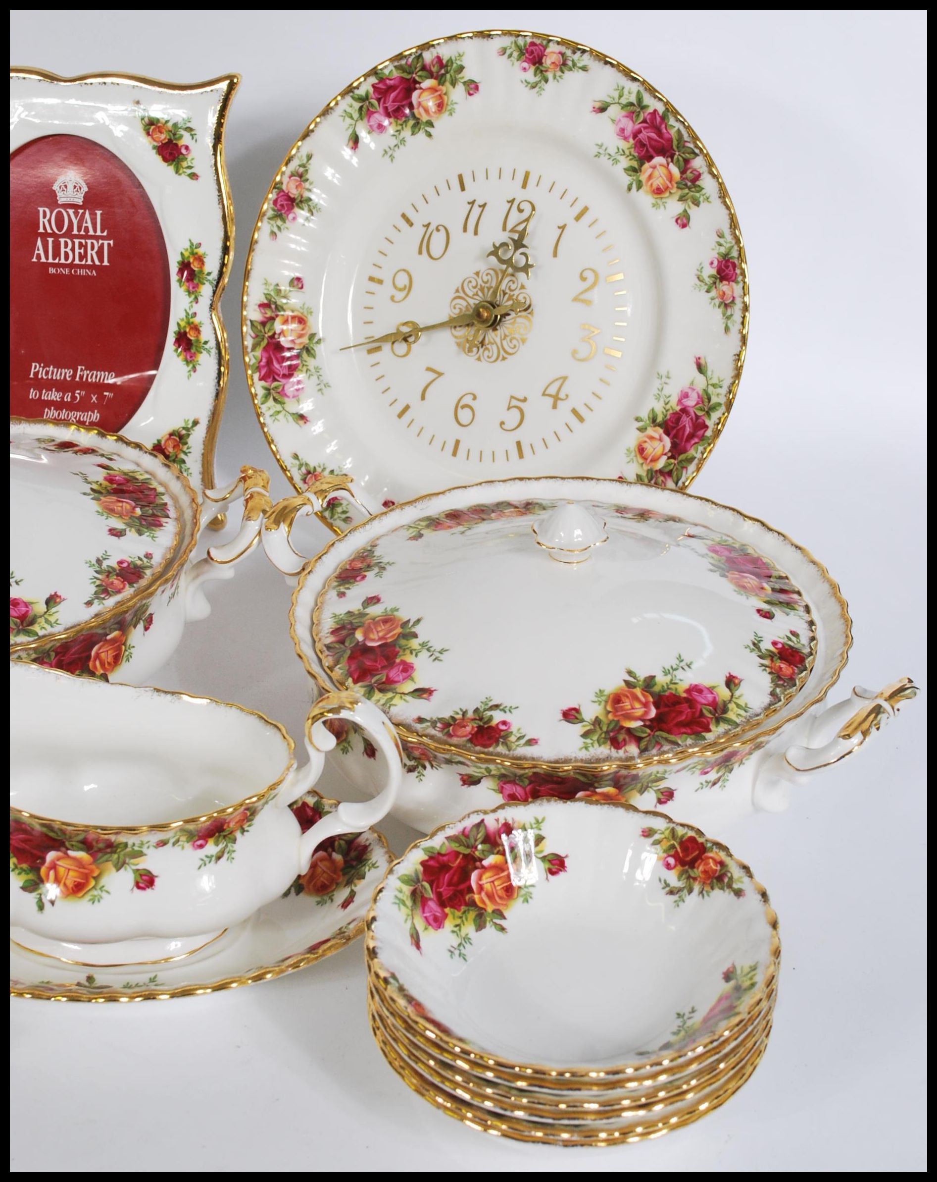 An extensive part coffee / dinner service of Royal Albert bone China in the Country Roses, to - Image 5 of 6