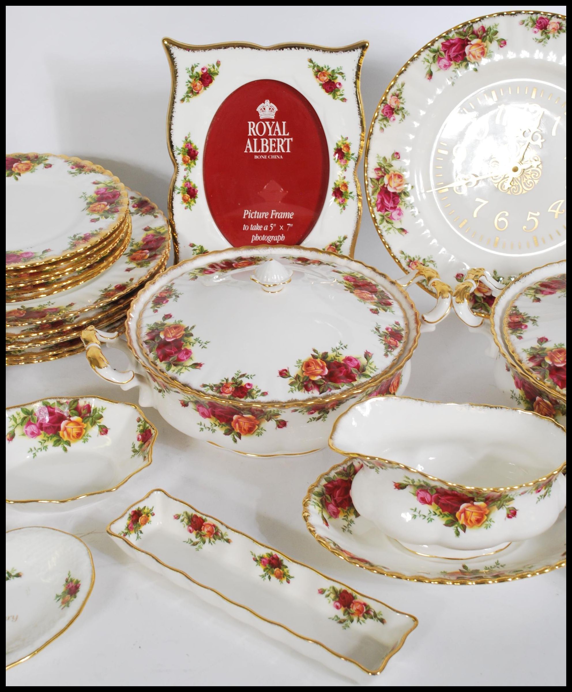 An extensive part coffee / dinner service of Royal Albert bone China in the Country Roses, to - Image 4 of 6