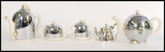 A vintage 20th Century Ever - Hot tea service to include teapot, coffee pot creamer, sugar pot