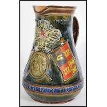 A Lambeth Doulton Boer War commemorative jug, dated June 5th 1900, bears the wording `In