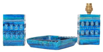 RIMINI BLUE RETRO ITALIAN POTTERY BY ALDO LONDI FOR BITOSSI