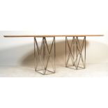 CONTEMPORARY LAYERED WOOD DINING TABLE BY LIVE ICONIC