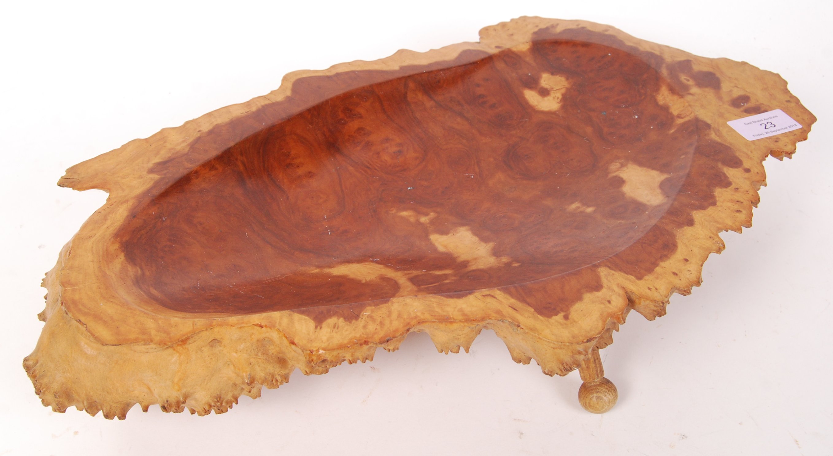 YORK GUM BURL WOOD WINGED BOWL BY TRH WOODSTUDIO - Image 2 of 5