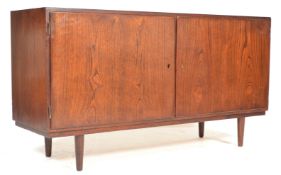 DANISH RETRO TEAK WOOD SIDEBOARD CREDENZA IN THE MANNER OF O. BANK LARSEN