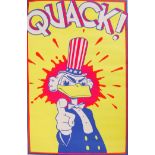 WARREN DAYTON DESIGNED QUACK ANTI WAR POSTER