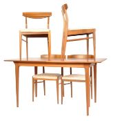 RETRO TEAK WOOD DINING SUITE BY A.H. McINTOSH OF KIRKCALDY