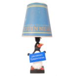 ORIGINAL GUINNESS ADVERTISING PENGUIN LAMP BY CARLTON WARE