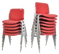RETRO DSC AXIS 106 STACKING CHAIRS BY GIANCARLO PIRETTI FOR CASTELLI