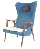 DANISH RETRO VINTAGE WING BACK ARMCHAIR