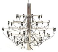 AFTER GINO SARFATTI A CONTEMPORARY 50 BULB CHANDELIER