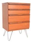 VINTAGE RETRO TEAK WOOD CHEST OF DRAWERS