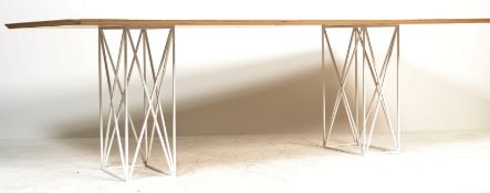 CONTEMPORARY LAYERED WOOD DINING TABLE BY LIVE ICONIC