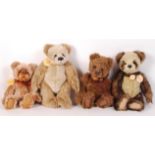 COLLECTION OF FOUR CHARLIE BEARS EXCLUSIVE TEDDY BEARS