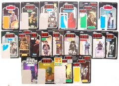 COLLECTION OF PALITOY / KENENR VINTAGE STAR WARS ACTION FIGURE CARD BACKS