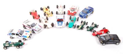LARGE COLLECTION OF VINTAGE SCALEXTRIC & OTHER SLOT RACING CARS