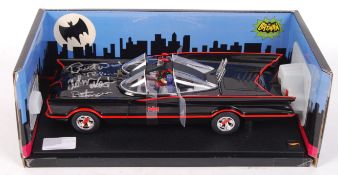 RARE SIGNED BATMAN 1:18 SCALE BATMOBILE MODEL