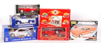 ASSORTED BOXED LARGE SCALE DIECAST MODEL CARS & VEHICLES