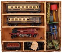 RARE EARLY HORNBY SERIES 0 GAUGE ELECTRIC ROYAL SCOT TRAIN SET