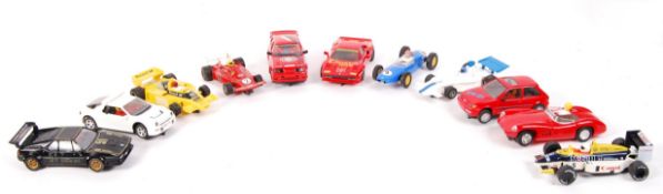 ASSORTED VINTAGE SCALEXTRIC SLOT RACING CARS