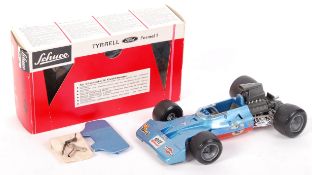 RARE VINTAGE SCHUCO ' TYRRELL FORD FORMEL 1 ' CLOCKWORK CAR