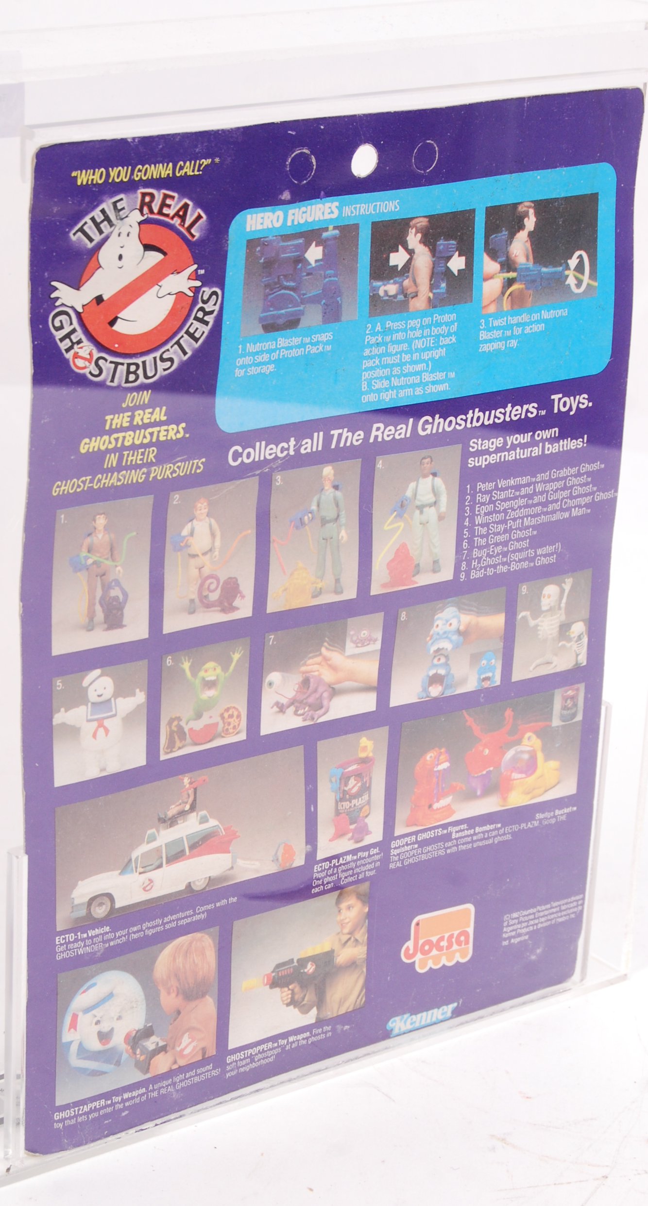VINTAGE KENNER THE REAL GHOSTBUSTERS CARDED GRADED ACTION FIGURE - Bild 3 aus 3