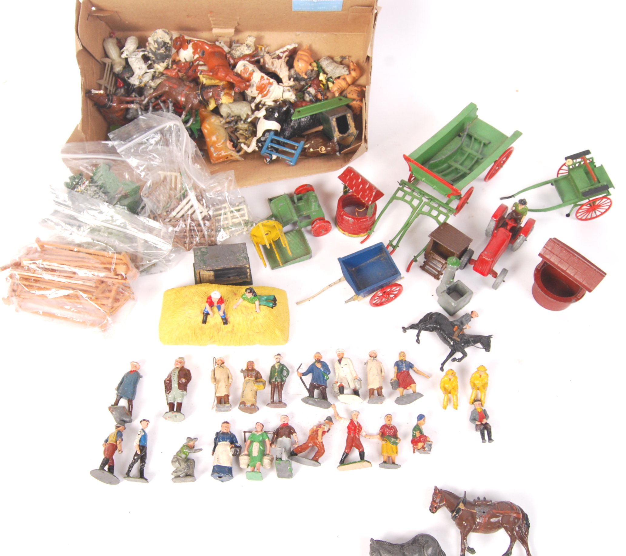 vintage lead farm figures