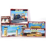 COLLECTION OF SCALEXTRIC SLOT CAR RACING TRACKSIDE SETS