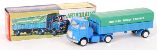 VINTAGE 1960'S LUCKY TOYS ' ARTICULATED LORRY ' FRICTION POWERED