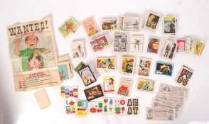 LARGE COLLECTION OF VINTAGE BUBBLEGUM CARDS - MONKEES, JOE 90 ETC