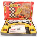 VINTAGE SCALEXTRIC SLOT RACING SET ' MC1 ' MOTORCYCLE & SIDE CAR