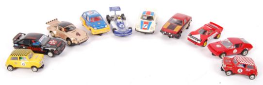 ASSORTED VINTAGE SCALEXTRIC SLOT RACING CARS