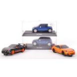 TWO SCALEXTRIC 1:32 SCALE SLOT RACING CARS - MINI COOPERS