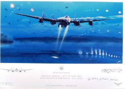 ' HOLD HER STEADY ' NIC BROWN FULL COLOUR DAMBUSTERS PRINT - SIGNED