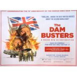 ORIGINAL ' THE DAM BUSTERS ' 4K RESTORATION UK QUAD POSTER