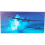 EXCLUSIVE DIGITAL COMPOSITE SORPE DAM ATTACK AUTOGRAPHED CANVAS