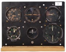 INCREDIBLY RARE WWII LANCASTER BOMBER COCKPIT DIALS SECTION