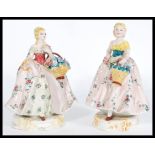 A pair of 20th century Italian continental figurin