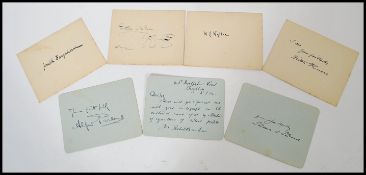 COLLECTION OF RARE EARLY 20TH CENTURY ARTISTS SIGNATURE AUTOGRAPHS