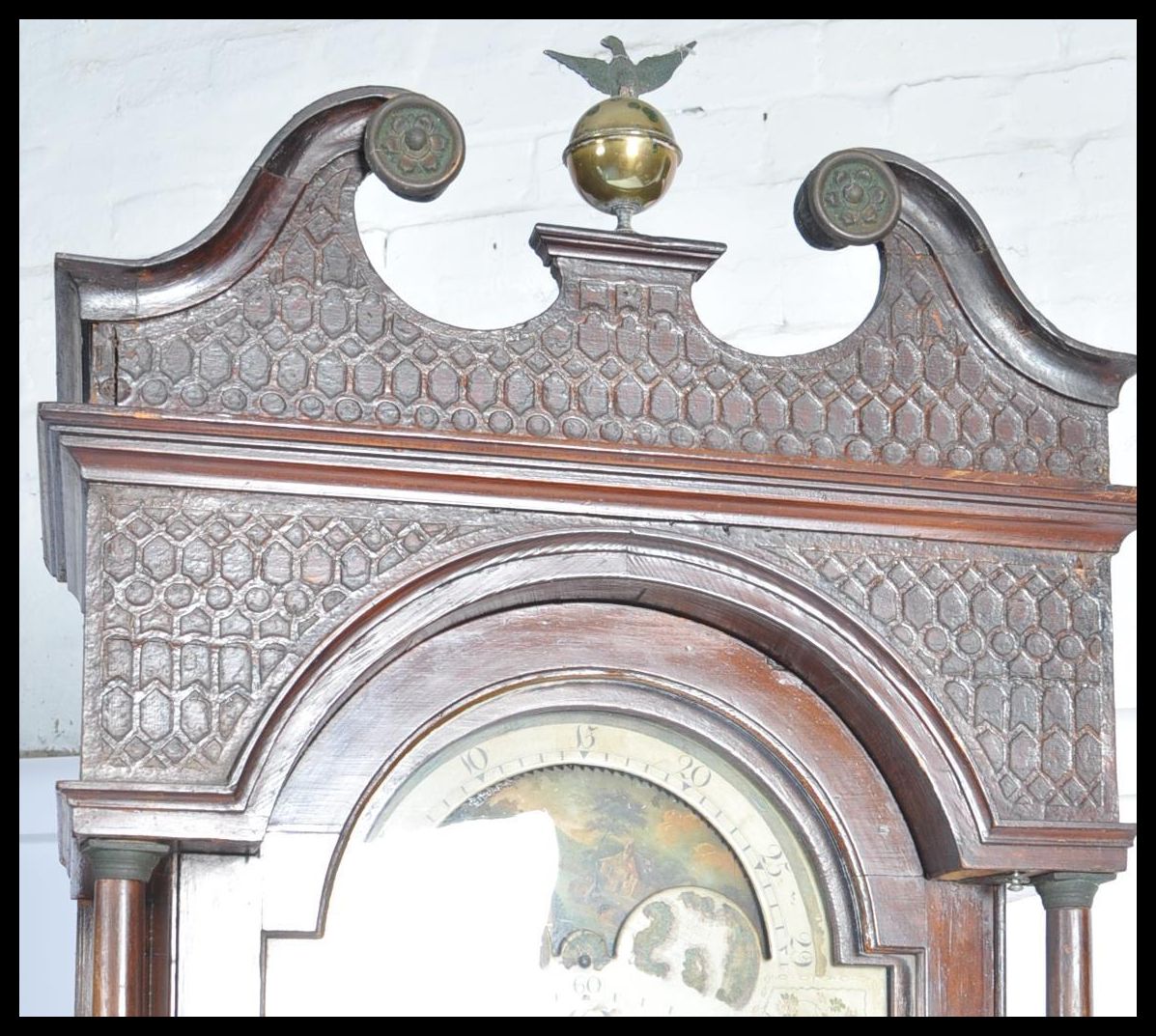 19TH CENTURY MAHOGANY LONG CASE CLOCK BY GEORGE LEWTON KINGSWOOD BRISTOL - Image 9 of 18