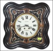 FRENCH 19TH CENTURY BULLS EYE WALL CLOCK - LEON PAIMPOL