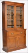 VICTORIAN MAPLE AND CO GOLDEN OAK SECRETAIRE BUREAU BOOKCASE