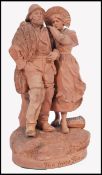 A HANNE (1858-1908) FRENCH FISHERMAN TERRACOTTA FIGURINE - BOULOGNE SUR MER