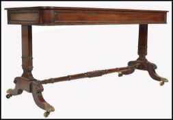 19TH CENTURY REGENCY BELIEVED GILLOWS MAHOGANY LIBRARY DESK TABLE