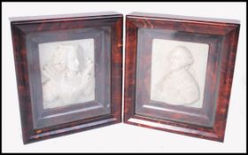 PAIR OF 18TH CENTURY IVORY DIEPPE FRENCH CARVED PANELS