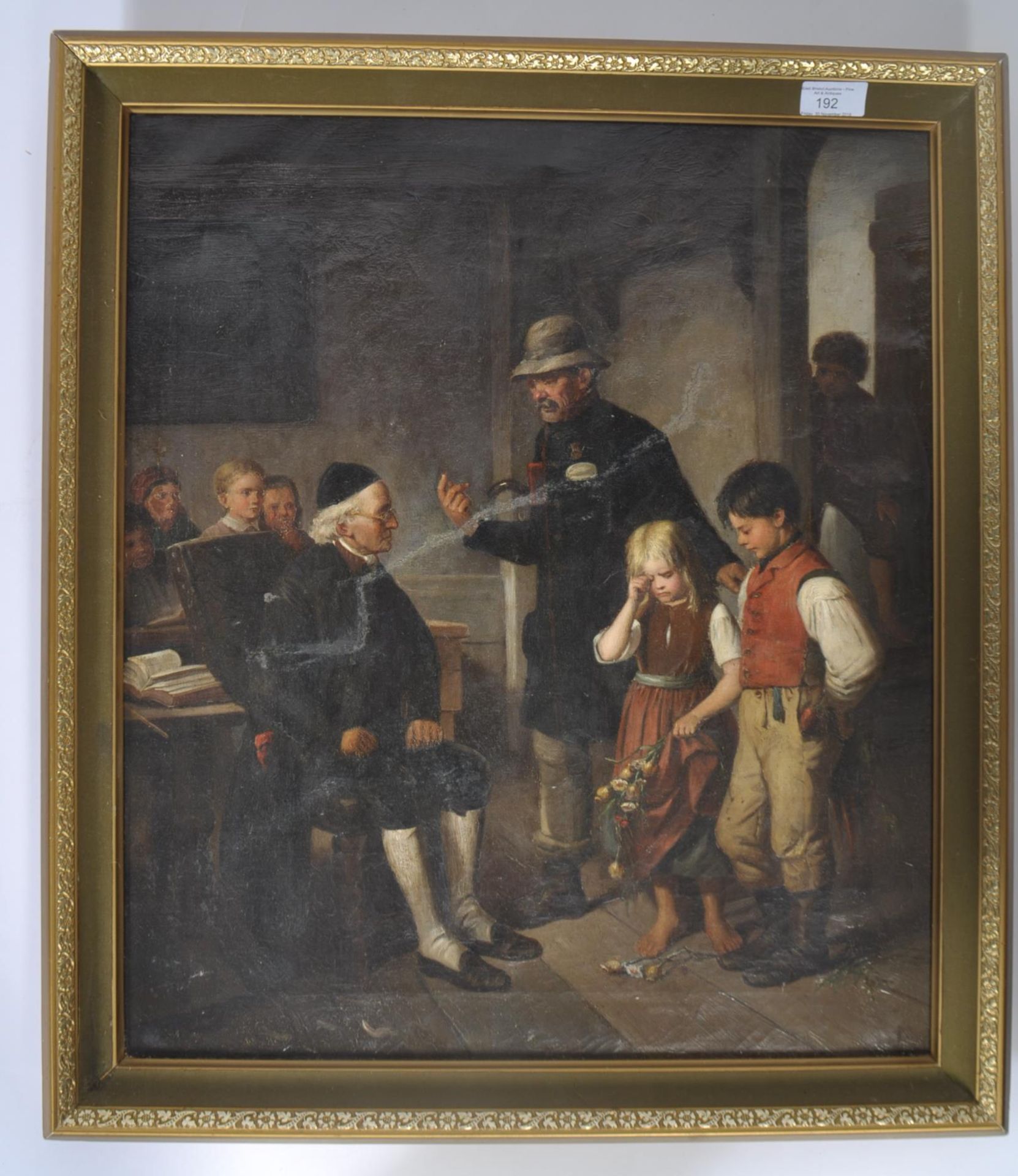 ASCRIBED TO WILLIAM HEMSLEY (1819-1893) OIL ON CANVAS PAINTING OF CHILDREN - Bild 2 aus 4